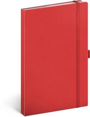 Beležnica Rdeča, podložena, 13 × 21 cm