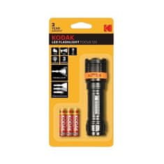 Kodak LED svetilka Focus 120 Flashlight + 3x AAA Extra Heavy Duty