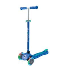 Globber Scooter Otroški tricikel Plus - Primo Plus Lights V2 Navy Blue