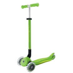 Globber Scooter Otroški tricikel Plus - Primo zložljiv Plus luči V2 Apple Green Svetleča kolesa