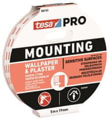 Tesa PRO montažni trak, za tapete, 19 mm x 5 m