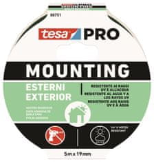 Tesa Montažni trak PRO, za zunanjo uporabo, 19 mm x 5 m