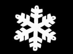 Lesene snežinke za lepljenje - bele (20 kosov)