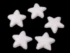 Zvezda z bleščicami Ø35 mm - (34) bela (500 kosov)