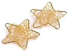 Zvezda iz žice Ø50 mm - zlata (20 kosov)