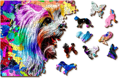 Wooden city Lesena sestavljanka Pop Art Yorkshire Terrier 505 kosov