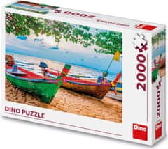 DINO Ribiški čoln Puzzle 2000 kosov
