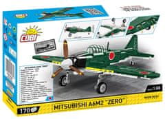 Cobi 5861 II. svetovna vojna Mitsubishi A6M2 Zero, 1:48, 170 KM