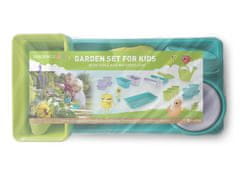 Otroški vrtni set 14 kosov (škatle, lončki, zalivalnik, orodje) PH