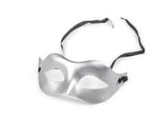 Karnevalska maska - strgalo za dokončanje - srebrna