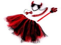Karnevalski kostum - hudič - rdeča črna