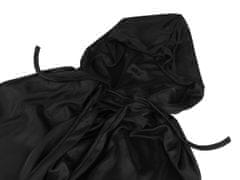 Karnevalski plašč s kapuco - (90 cm) črn