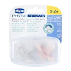 Chicco Dojenček Physio Mini Soft iz mehkega silikona 0-2m deklica 2 kosa