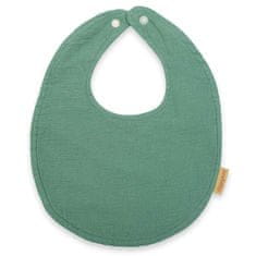 NEW BABY Muslin Baby Bib zelena