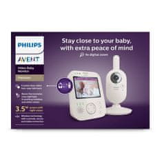 Philips Avent Video otroški monitor SCD891/26+NATTOU Sleepy Bear Grey 0m+