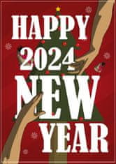 Pelcasa Happy 2024 New Year - 21x30 cm 