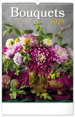 Notique Stenski koledar Bouquet 2025, 33 x 46 cm