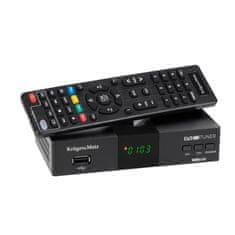 Krüger&Matz Univerzalni TV dekoder DVB-T2 sprejemnik H.265 HEVC USB + daljinec