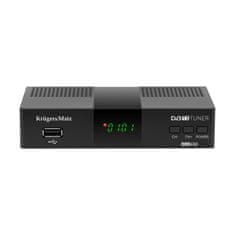 Krüger&Matz Univerzalni TV dekoder DVB-T2 sprejemnik H.265 HEVC USB + daljinec