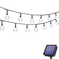 HOME & MARKER® Solarne LED Luči, Zunanje luči, Vodoodporne (Bela, 5 m) | SOLSTICE