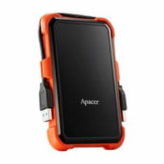 Apacer zunanji disk 1TB AC630 USB 3.1 odporen na udarce črno/oranžen