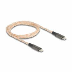 Delock kabel USB C-C 1,2m 100W 5A PD LED črn 88288