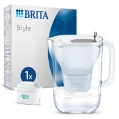 Brita STYLE, vrč za filtriranje vode 2,4 L, SIVA