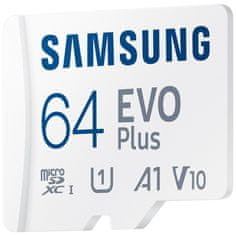 Samsung EVO Plus 2024 MicroSDXC 64GB + adapter SD / CL10 UHS-I U1 / A1 / V10