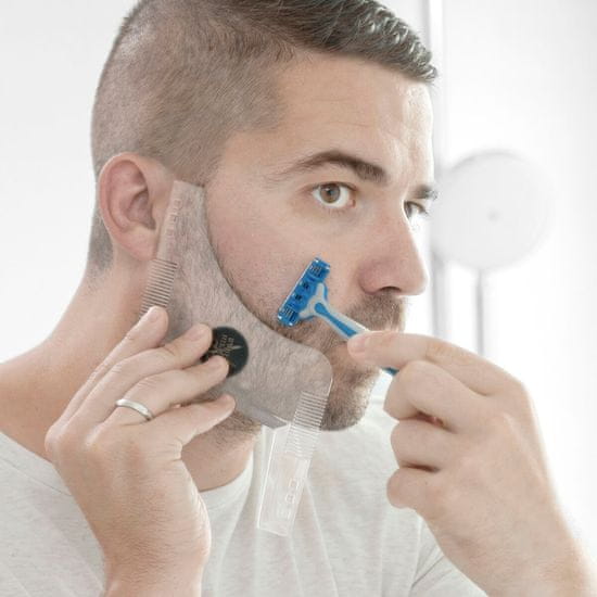 InnovaGoods Šablona Hipster Barber Beard za britje InnovaGoods