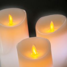 InnovaGoods Multicolour Flame-Effect LED Candles with Remote Control Lendles InnovaGoods 3 Units 