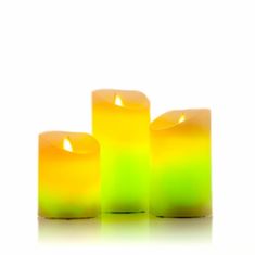 InnovaGoods Multicolour Flame-Effect LED Candles with Remote Control Lendles InnovaGoods 3 Units 