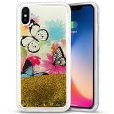 ZIZO Zizo Liquid Glitter Star Case - Ohišje za iPhone X (metulji)