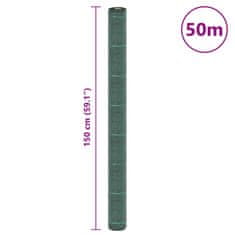 Vidaxl Membrana proti plevelu zelena 1,5x50 m PP