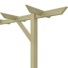 Vidaxl Vrtna pergola 205x40x203 cm lesena