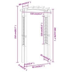 Vidaxl Obok z mrežo 110x60x210 cm impregnirana trdna borovina