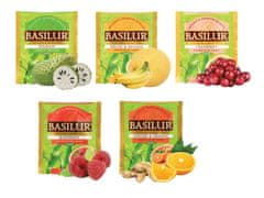 Basilur BASILUR Fruit Infusions - Zeleni sadni čaj, 5 okusov v vrečkah 25 x 1,5 g x1