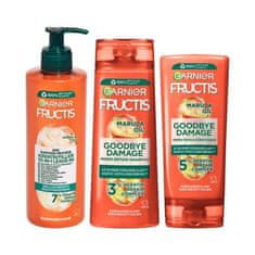 Garnier Fructis Goodbye Damage Repairing Shampoo Set šampon 250 ml + balzam za lase 200 ml + serum za lase 400 ml za ženske
