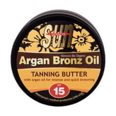 VIVACO Sun Argan Bronz Oil Tanning Butter SPF15 maslo za sončenje z arganovim oljem za hitro porjavitev 200 ml