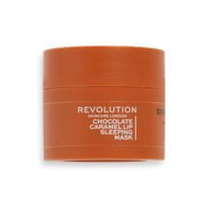 Revolution Skincare Lip Sleeping Mask Chocolate Caramel nočna maska za ustnice 10 g