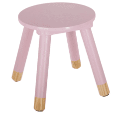 Ljubki dom Roza otroški tabure STOOL PINK