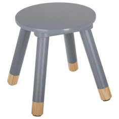 Ljubki dom Siv otroški tabure STOOL GREY