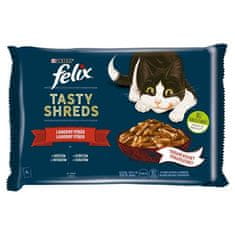 Felix TASTY SHREDS Multipack 4x80g okusen izbor v soku