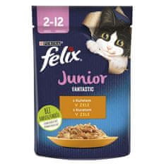 Felix Fantastic JUNIOR vrečka 85g s piščancem v želeju