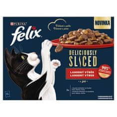 Felix Deliciously Multipack 12x80g govedina/piščanec/raca/puran