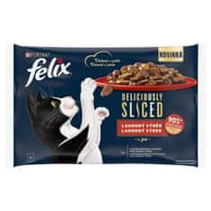 Felix Deliciously Multipack 4x80g govedina/piščanec/raca/puran