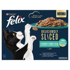 Felix Deliciously Multipack 12x80g losos/ tuna/ trska/ iverka