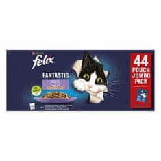 Felix Fantastic Multipack vrečka 44x85g govedina/ piščanec/ losos/ tuna v želeju