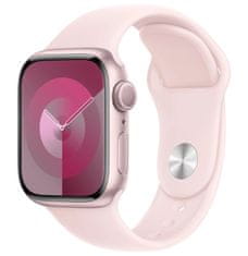 Apple Watch Series 9 41mm roza aluminij s svetlo roza športnim trakom M/L