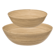 Ljubki dom Set 2 bambusovih skled SALAD BOWL