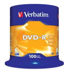 DVD-R(100-pack)Spindl/MattSlvr/16x/4.7GB